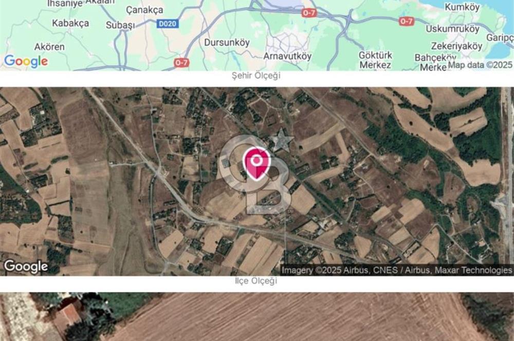 Arnavutköy Tayakadın 'da Kanal İstanbul'a İlk Parsel Müstakil Tapu 9491m² Satılık Tarla