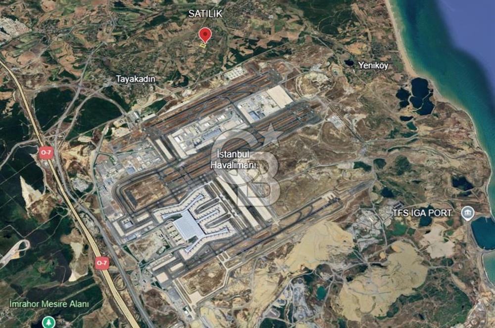 Arnavutköy Tayakadın 'da Kanal İstanbul'a İlk Parsel Müstakil Tapu 9491m² Satılık Tarla