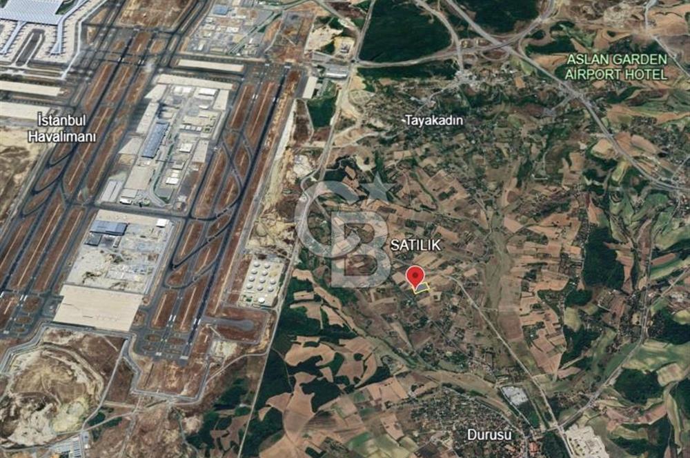 Arnavutköy Tayakadın 'da Kanal İstanbul'a İlk Parsel Müstakil Tapu 9491m² Satılık Tarla