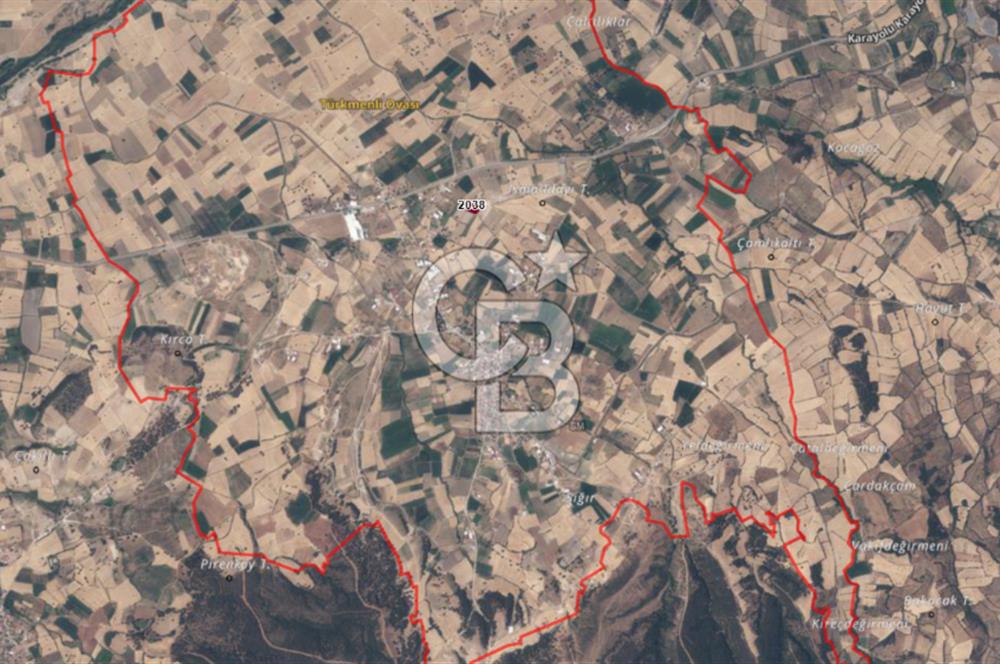 ÇANAKKALE BAYRAMİÇ TÜRKMENLİ KÖYÜ KADASTRAL YOLA CEPHELİ VERİMLİTARLA 