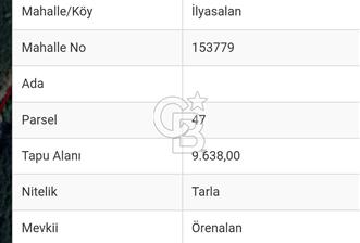 ÇANAKKALE'DE DENİZ MANZARALI 9638 m2 ARAZİ