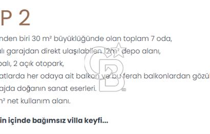 SANTRA VİLLALARINDA 7+1 TİP 2 KAPALI OTOPARK 524 METREKARE