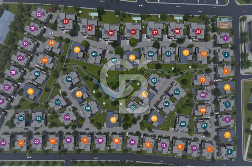 SANTRA VİLLALARINDA 7+1 TİP 2 KAPALI OTOPARK 524 METREKARE