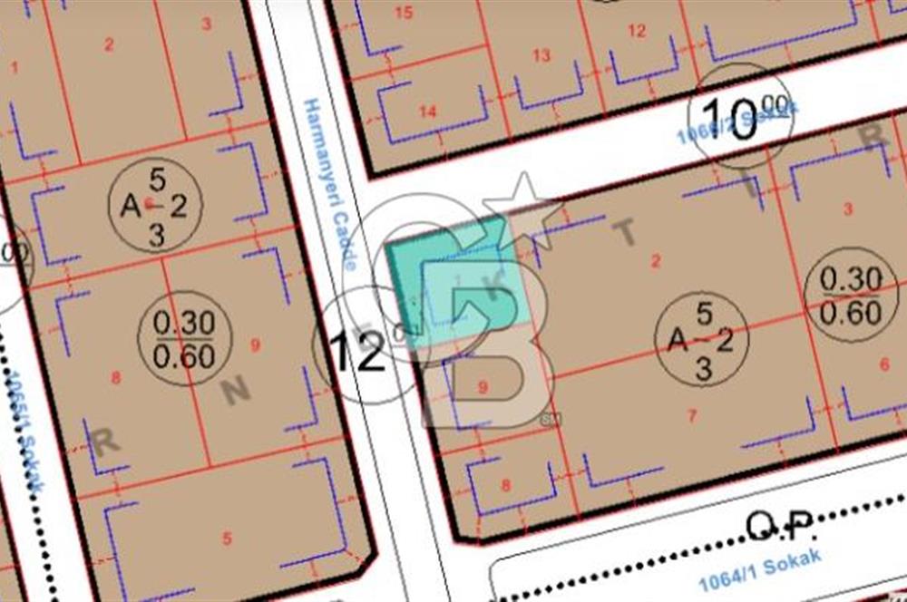 Başkarcı Vali Konağı Yakını Köşe Parsel Satılık 413 M² Arsa