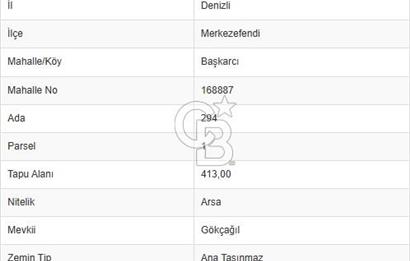 Başkarcı Vali Konağı Yakını Köşe Parsel Satılık 413 M² Arsa