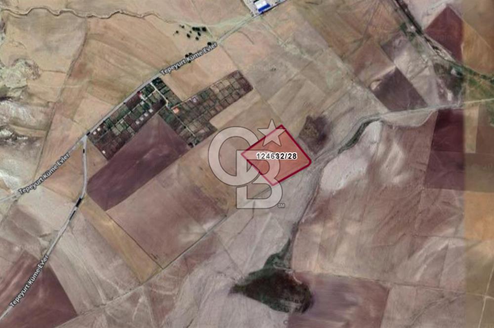 Ankara Gölbaşı Tepeyurt ta 18.792 m²Köşe Parsel Yatırımlık Tarla