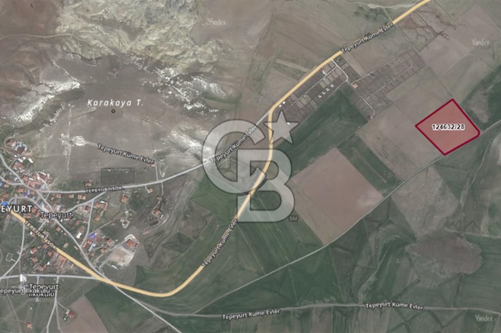 Ankara Gölbaşı Tepeyurt ta 18.792 m²Köşe Parsel Yatırımlık Tarla