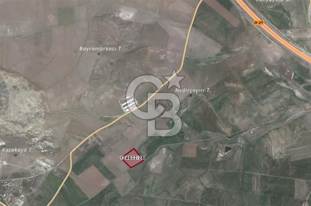 Ankara Gölbaşı Tepeyurt ta 18.792 m²Köşe Parsel Yatırımlık Tarla