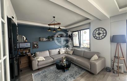 Şehir ve deniz manzaralı eşyalı 1+1