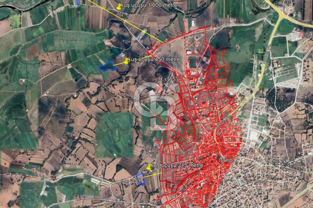 İVRİNDİ SAKARYA MAHALLESİNDE İMARA YAKIN SATILIK TARLA