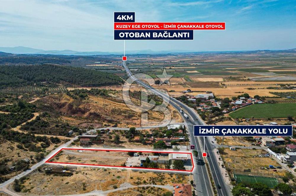 İZMİR BERGAMA'DA SATILIK BENZİNLİK VE SANAYİ DEPOLAMA ALANI