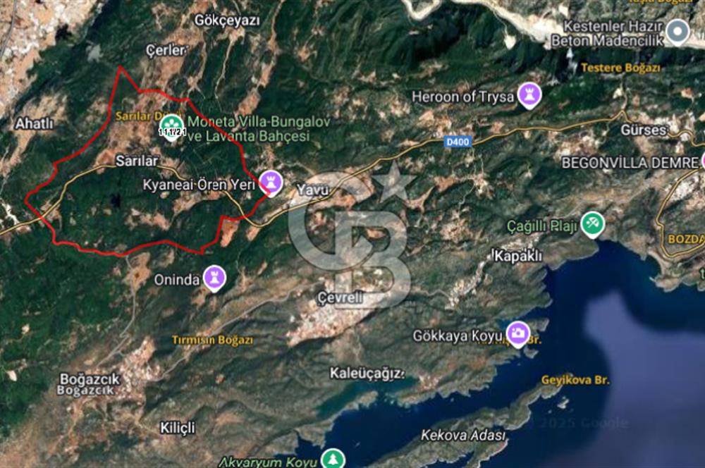 CB BLACK ANTALYA KAŞ SARILAR SATILIK FIRSAT ARAZİ!