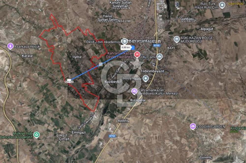 KAHRAMAN KAZAN İĞMİR DE YATIRIMA UYGUN 6227 M2 SATILIK TARLA