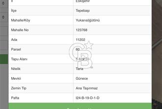 CB CITY’DEN ESKİŞEHİR YUKARISÖĞÜTÖNÜ’nde SATILIK YATIRIMLIK TARLA
