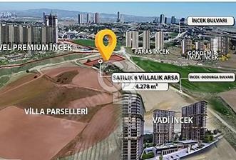 İNCEK'TE 4.278 m2 KÖK TAPU SATILIK ARSA