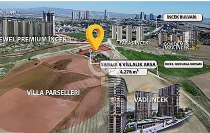 İNCEK'TE 4.278 m2 KÖK TAPU SATILIK ARSA