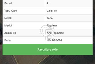 ELMADAĞ YENİMAHALLE TAŞPINAR MEVKİİ'NDE 2.881 M2 SATILIK TARLA