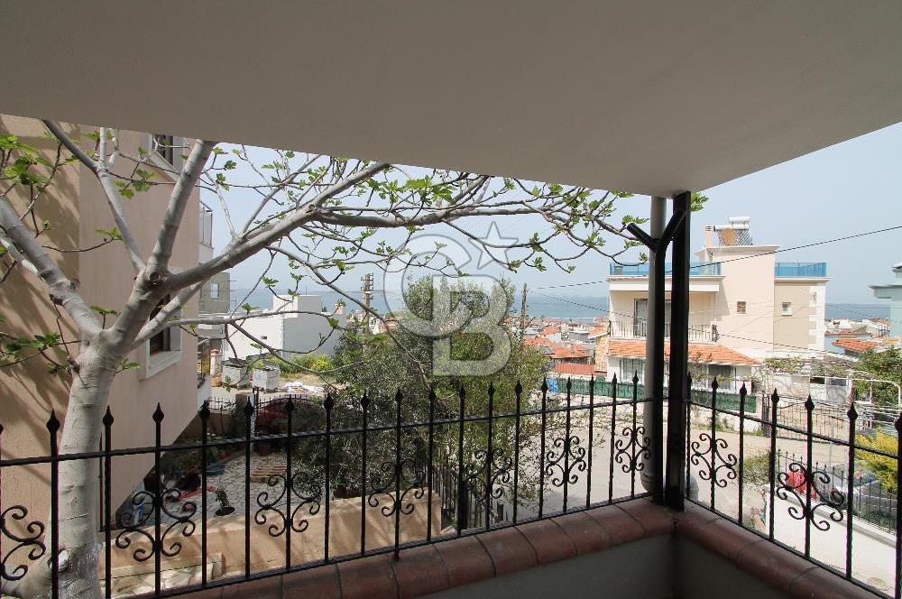 Urla Kalabak Kiralık Daire- Özel Bahçe ve Deniz Manzarası