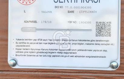 YALOVA ÇİFTLİKKÖY SİTELER MAHALLESİNDE LÜKS SATILIK 3+1 DAİRE!.