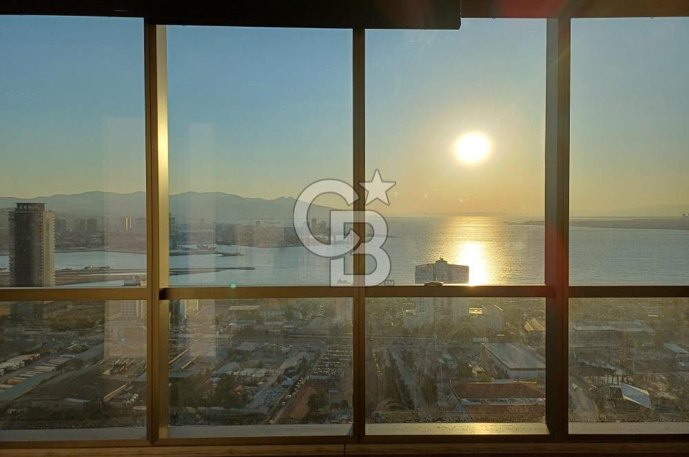 Folkart Towers A Kule'de Büyük Tip Deniz Manzaralı Kiralık Ofis