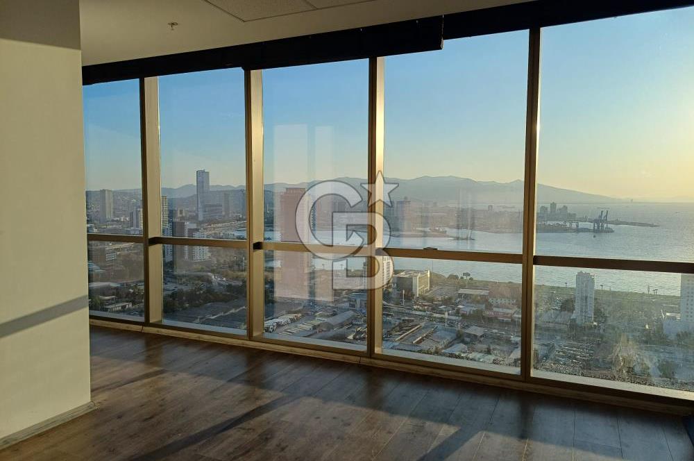 Folkart Towers A Kule'de Büyük Tip Deniz Manzaralı Kiralık Ofis