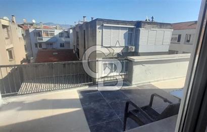 karşıyaka çarşı içinde 1+0 teraslı daire