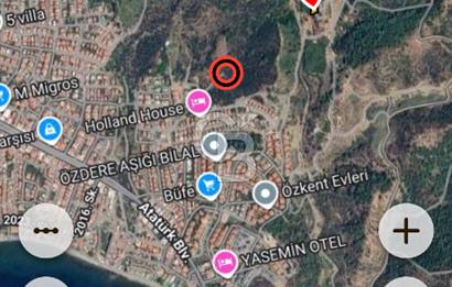 MENDERES ÖZDERE DENIZ MANZARALI SATILIK VILLA ARSASI 