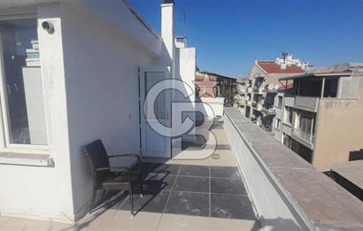karşıyaka çarşı içinde 1+0 teraslı daire
