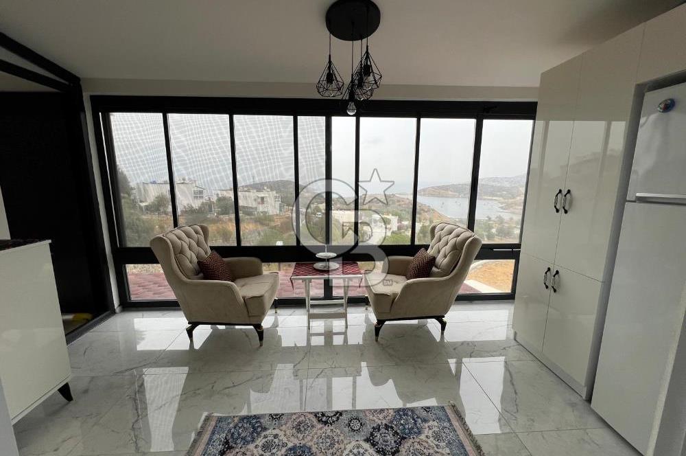 Foça Çanak Sitesi'nde Manzaralı Satılık Lüks Tadilatlı 2+2 Daire