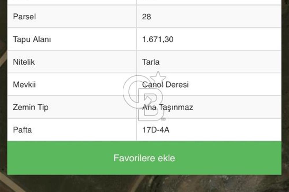 ÇANAKKALE BOZCAADA ALAYBEY’DE YATIRIMLIK FIRSAT TARLA