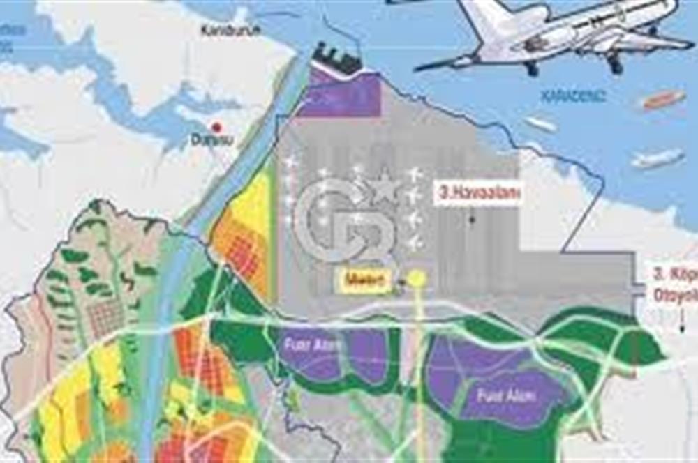 ÇATALCA NAKKAŞ, TOKİ REZERV ALANINDA, HAVAALANINA YAKIN, SATILIK ARSA