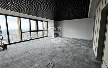 MAHAL BOMANTİDE 50.KATTA FULL DENİZ MANZARALI KİRALIK OFİS