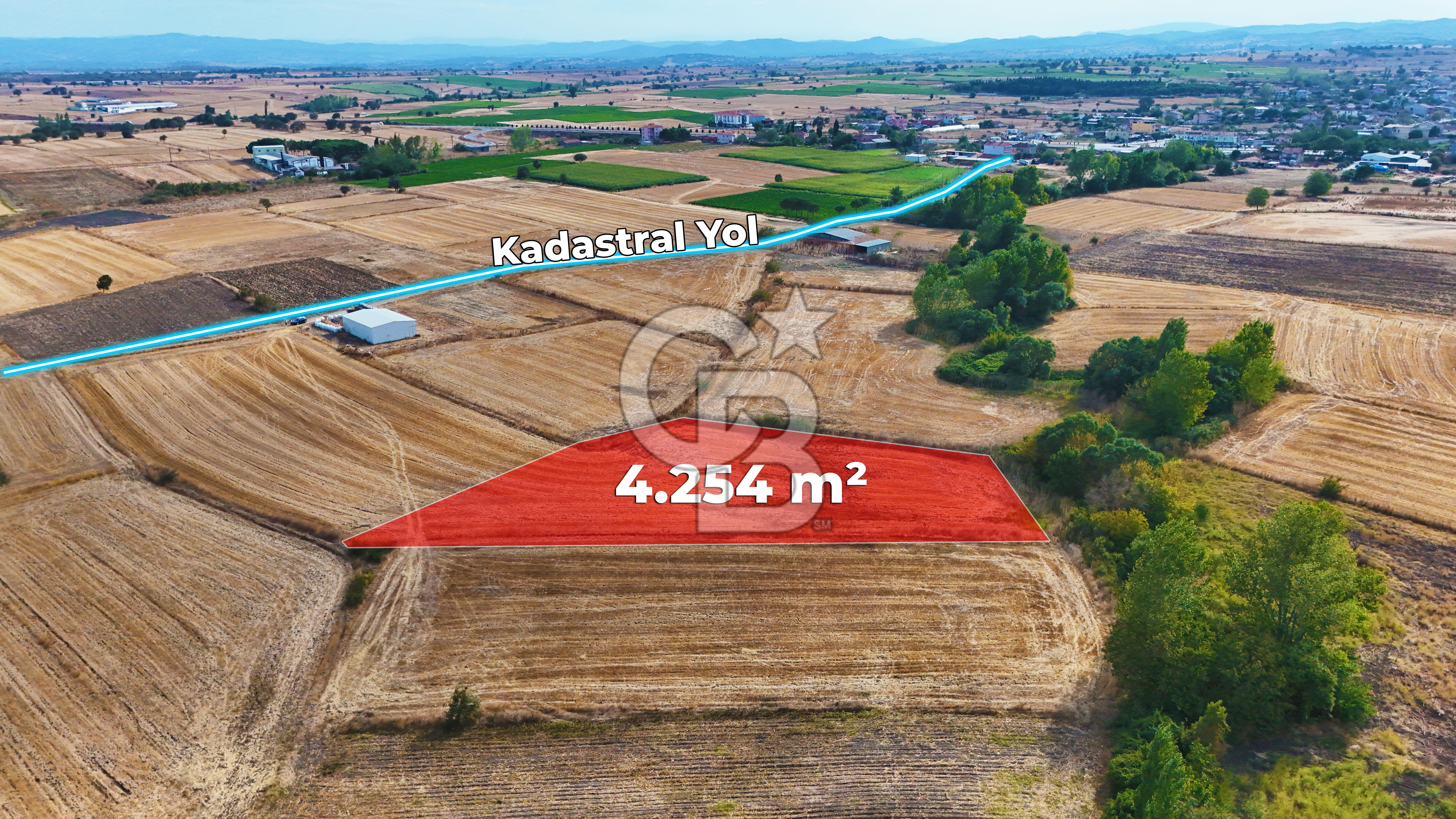 ÇANAKKALE BİGA BALIKLIÇEŞME 4250m2 SATILIK TARLA