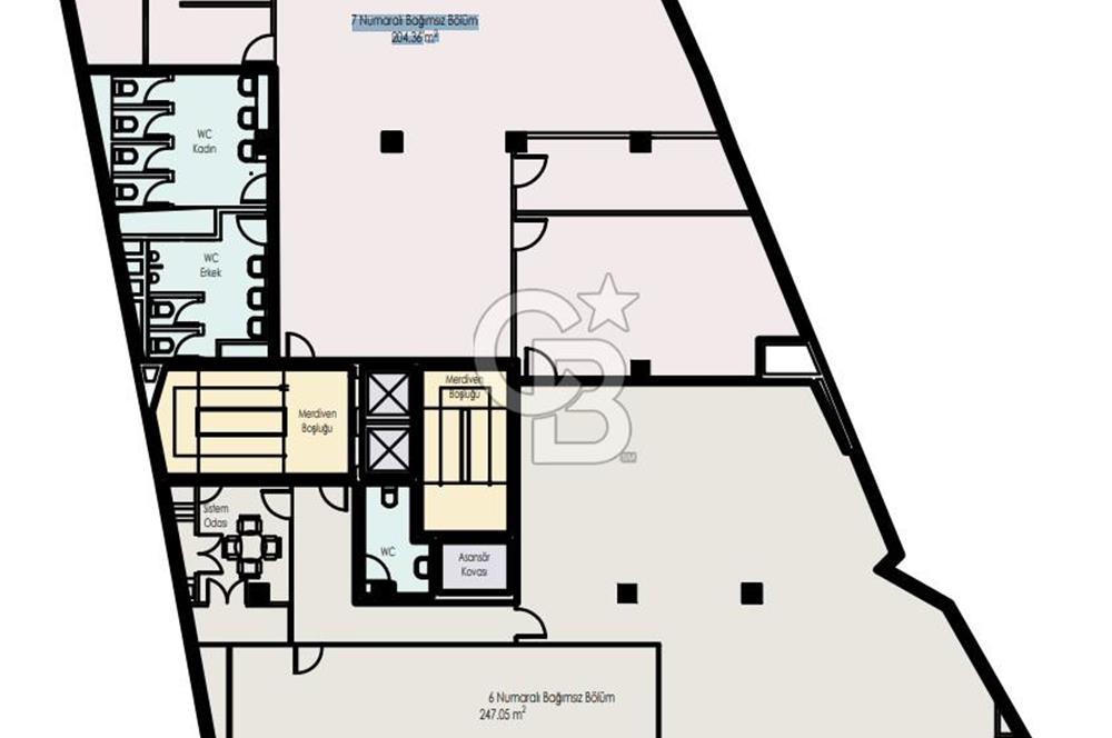 GÜMÜŞSUYU CADDE ÜZERİ PRESTİJLİ LOKASYONDA KDV' li 492 M2 KİRALIK OFİS