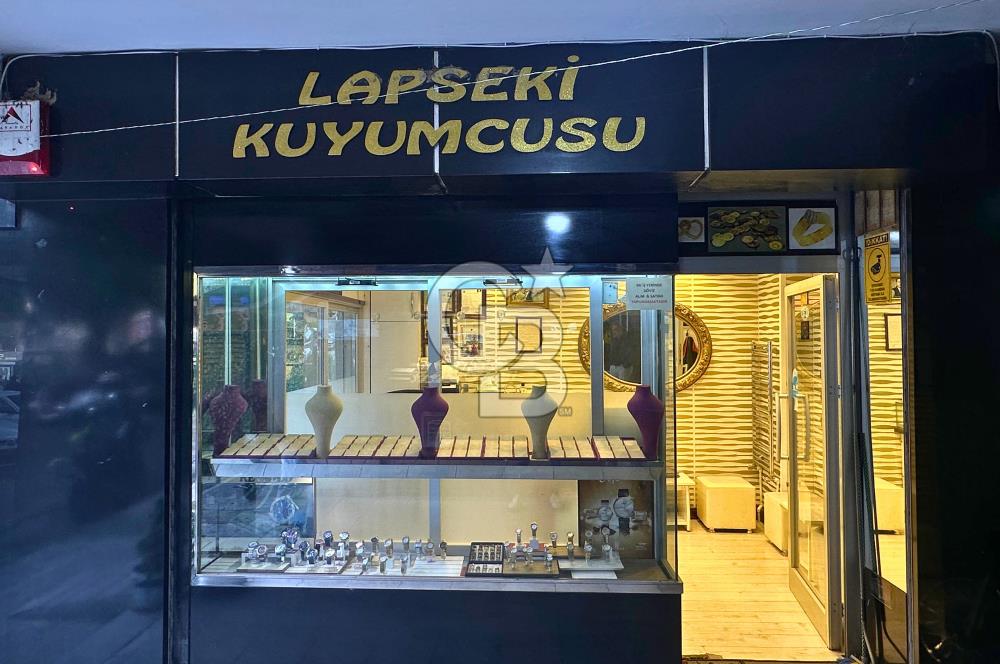 Çanakkale Lapseki Merkezde Cadde Üstü Hazır Kuyumcu Dükkanı
