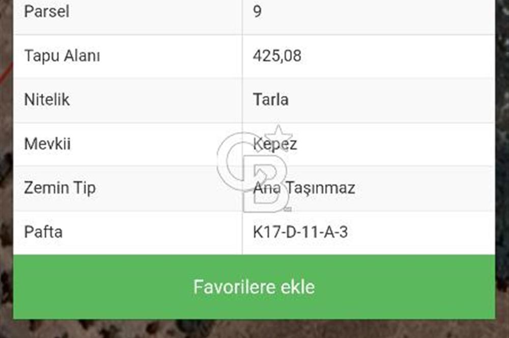 Karaburun Saip Merkezde Denize 400 M Mesafede Satılık Tarla 