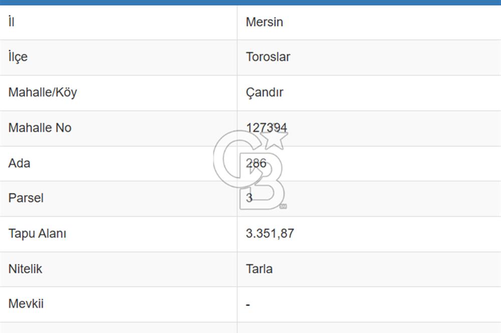 Toroslar Sinap Yaylası'nda Vadi Manzaralı Satılık Tarla Arsa Arazi