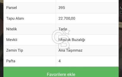 TAŞOLUK MALKARA ALAYBEY DE SATILIK TARLA