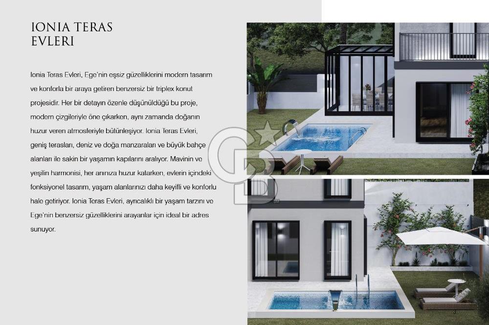 Seferihisar Akarcada İkiz Triplex Villa