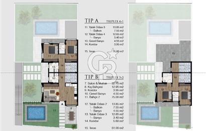 Seferihisar Akarcada İkiz Triplex Villa