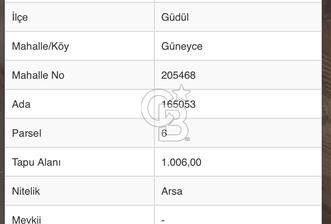 GÜDÜL GÜNEYCE MAHALLESİNDE