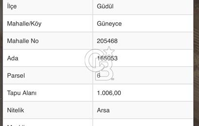 GÜDÜL GÜNEYCE MAHALLESİNDE
