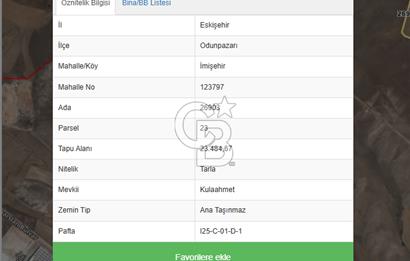 CB CITY'DEN ESKİŞEHİR İMİŞEHİR'DE YATIRIMLIK TARLA