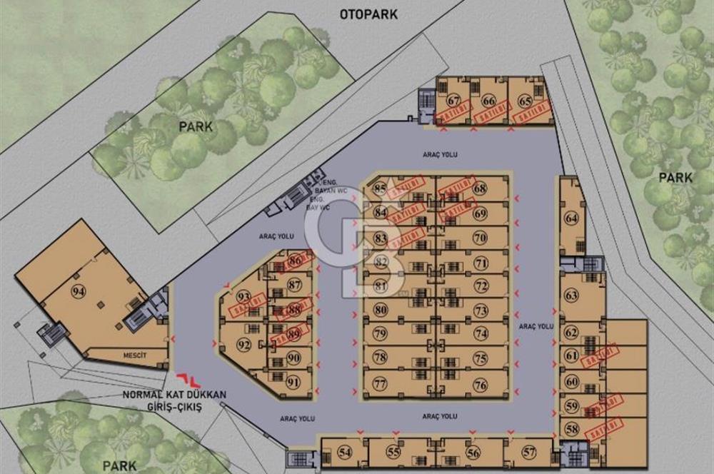 Çayırova Merkez’de Çok Amaçlı Sanayi Sitesi’nde Satılık Dükkan