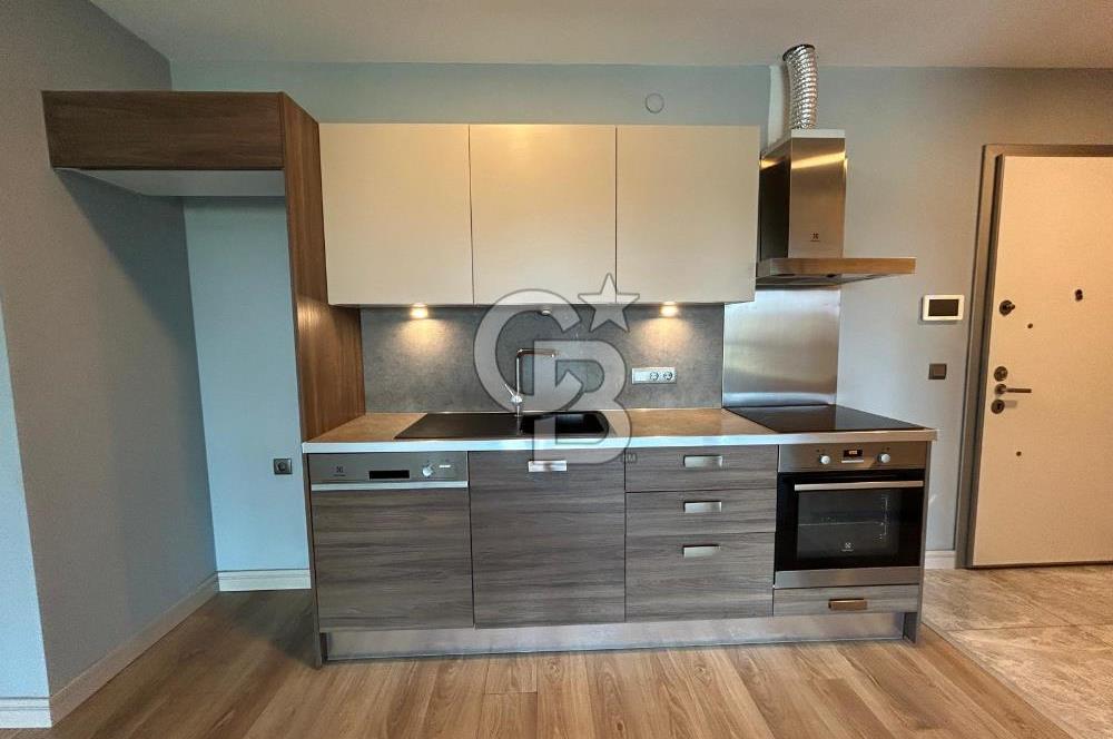 KEMERBURGAZ ELMAS TERAS SİTESİNDE 1+1   GENİŞ METREKARELİ SATILIK DAİRE 