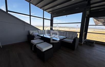AYVALIK SARIMSAKLIDA 3+1 GENİŞ TERASLI GİYOTİN CAMLI LÜKS DAİRE