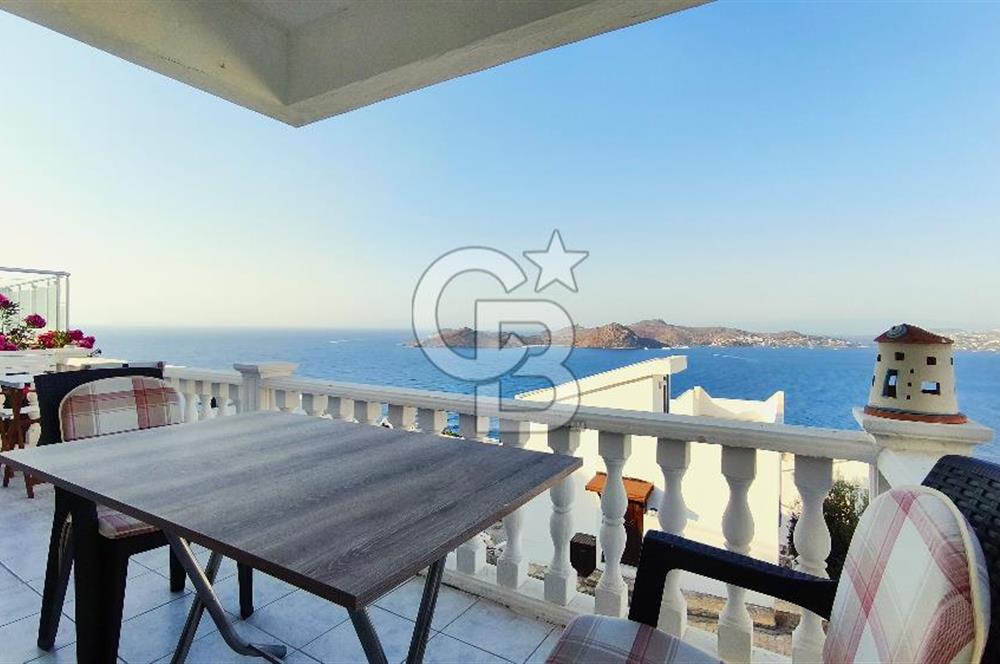 Bodrum Yalıkavakta Deniz Manzaralı Kiralık Dubleks Villa