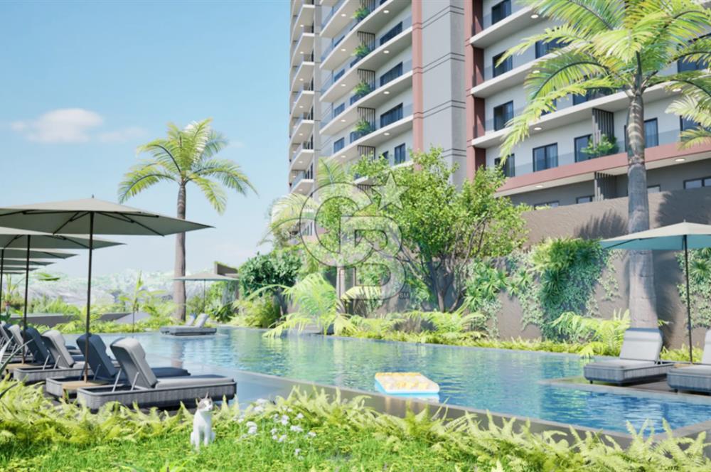 ÇİĞLİ YAKAKENT NEVORA'DA 1+1 DENİZ MANZARALI DAİRE