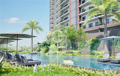 ÇİĞLİ YAKAKENT NEVORA'DA 1+1 DENİZ MANZARALI DAİRE