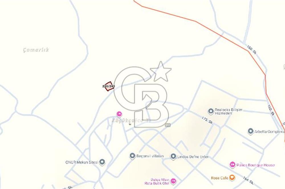 Muğla, Datça'da 627 m2 Satılık Arsa